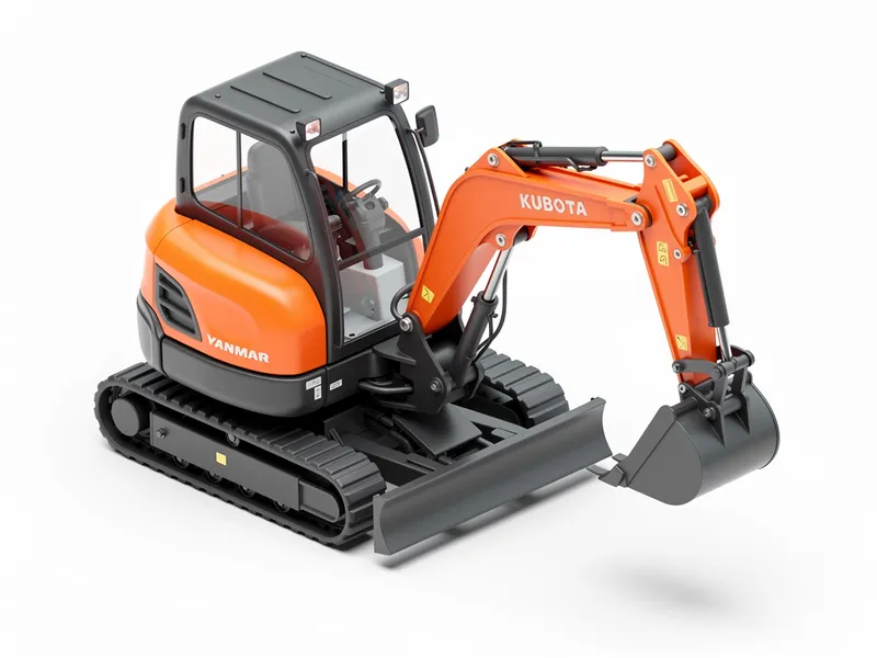 Мини-экскаватор (Kubota, Yanmar)